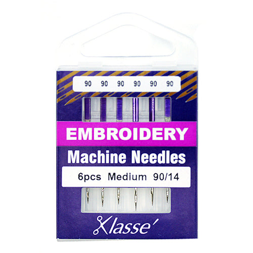 Klassé Embroidery Needles Medium 90/14