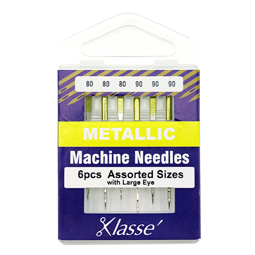 Klassé Metallic Needles Assorted Sizes 80/90