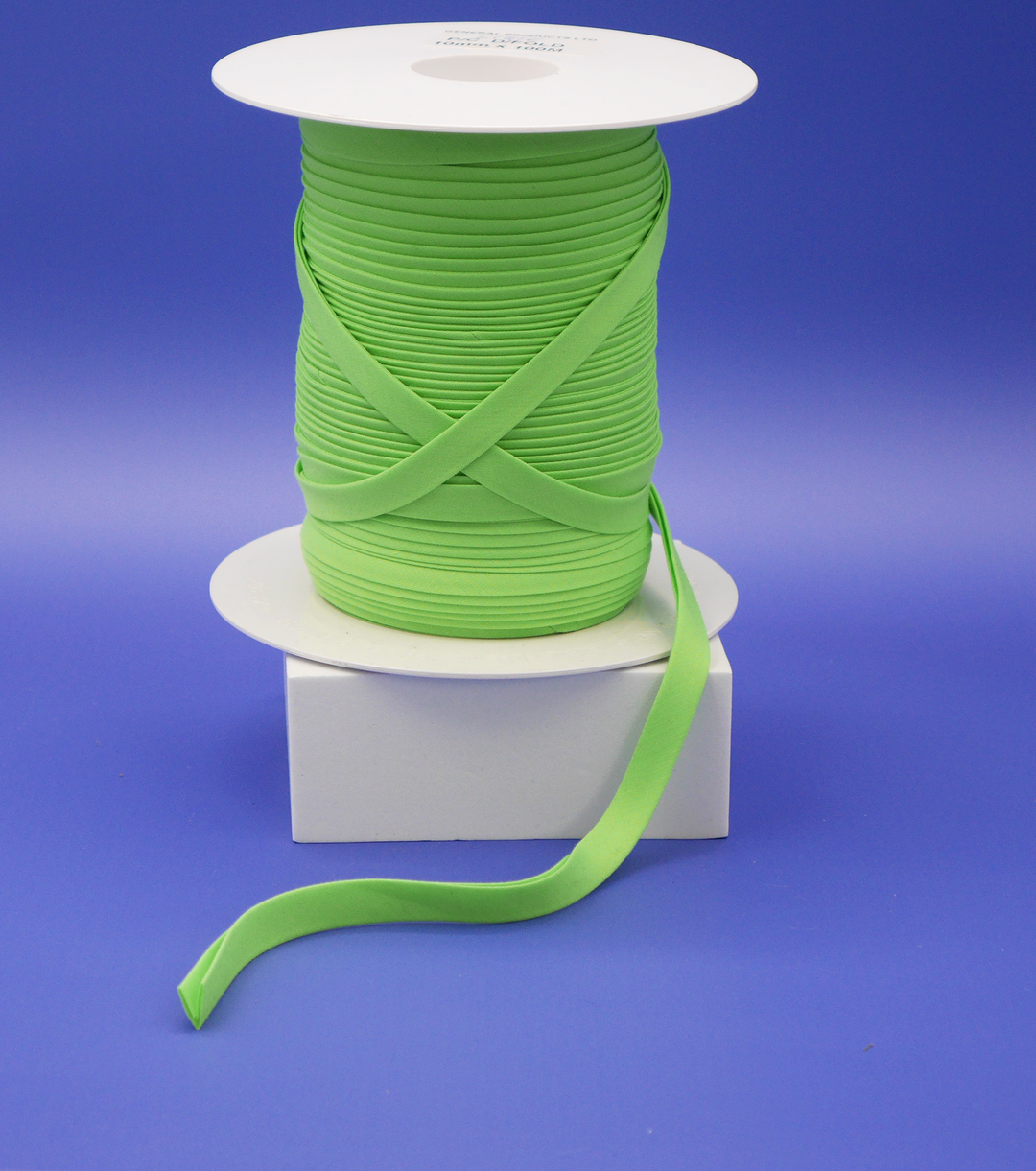Bias Binding $1.20p/m 10mm - Lime