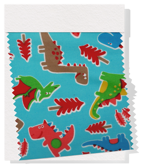 Craft Cotton $10.00p/m Dinosaurs - Light Blue