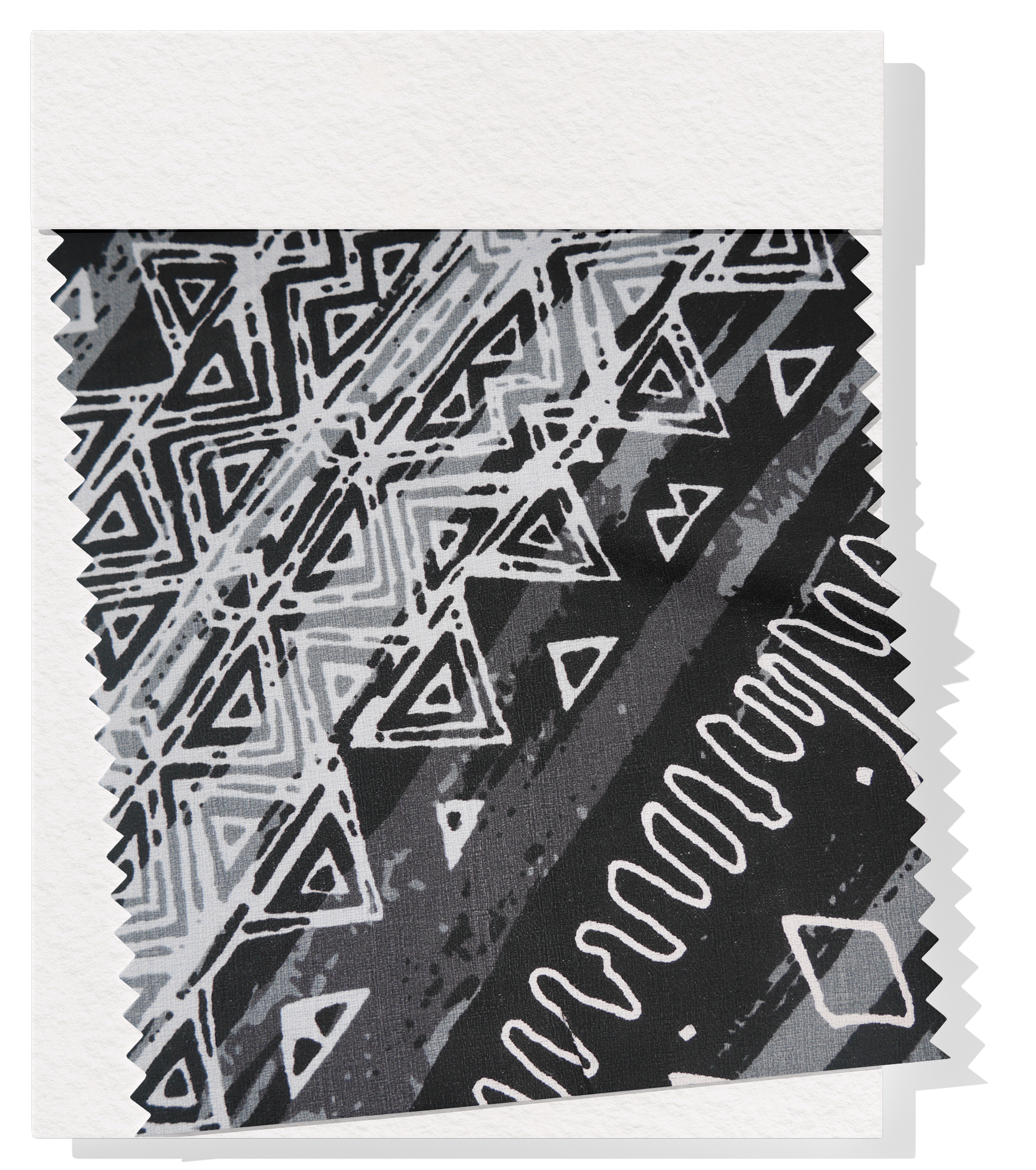 Cotton Dobby Pacific Print $9.00p/m - Design # 5  Black and Grey