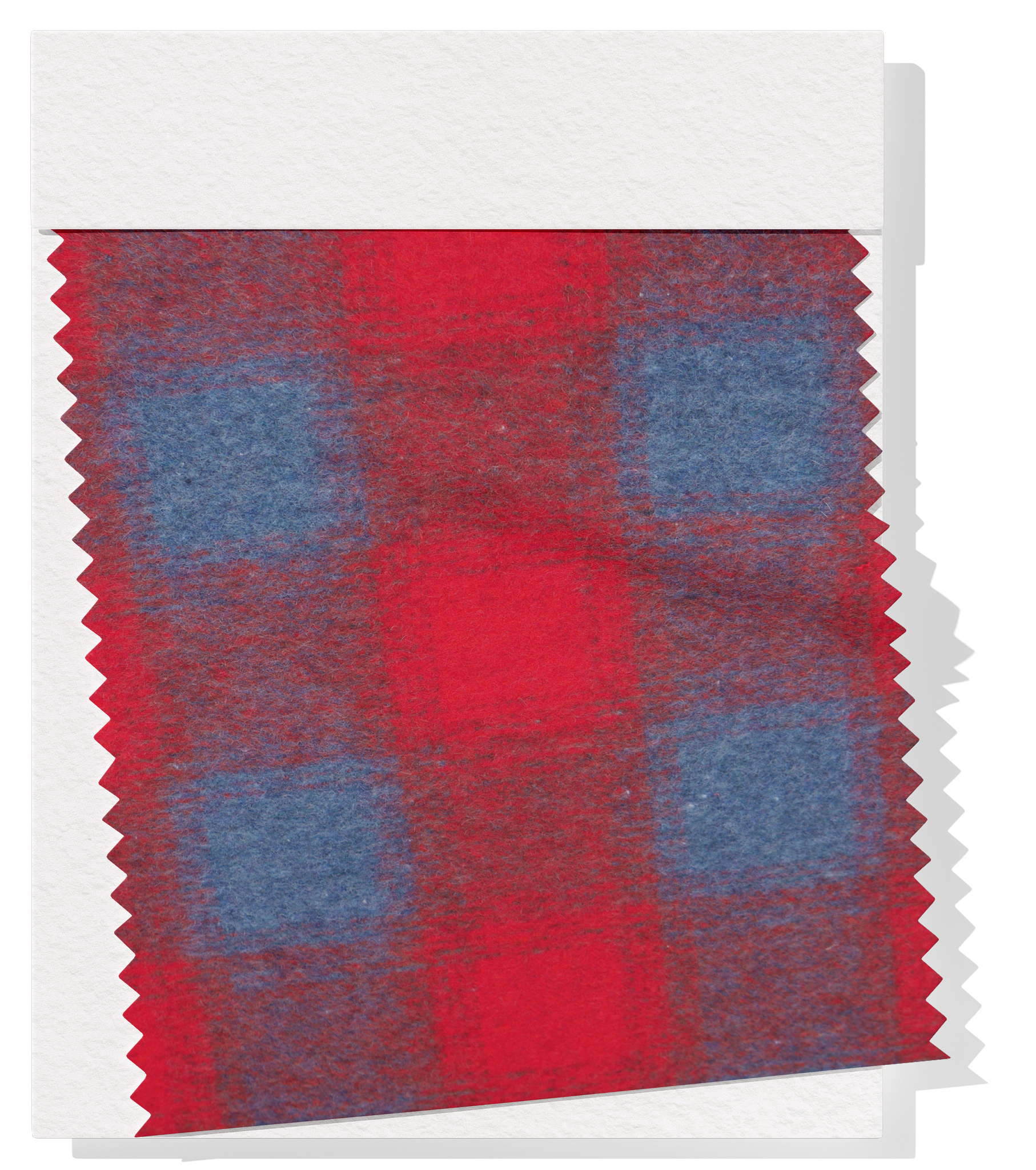 Checked Wool $18.00p/m - Red & Grey (WC8)