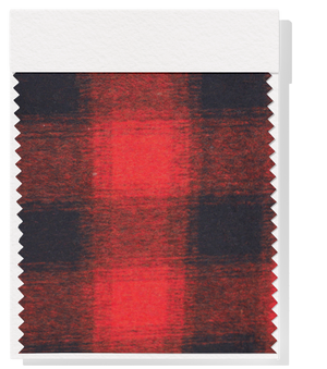 Checked Wool $18.00p/m - Black & Red  (WC7)