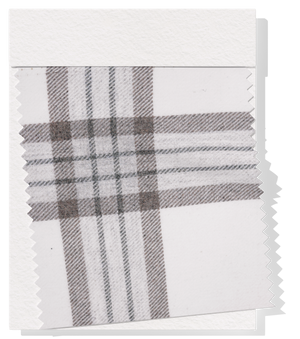 Checked Wool $18.00p/m - White & Beige (WC12)