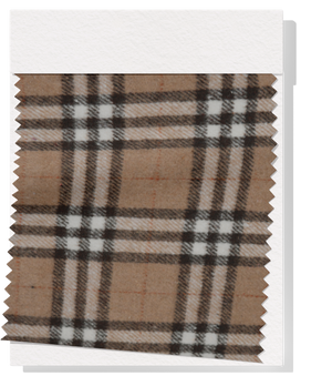 Checked Wool $18.00p/m - Beige, Black & White (WC9)