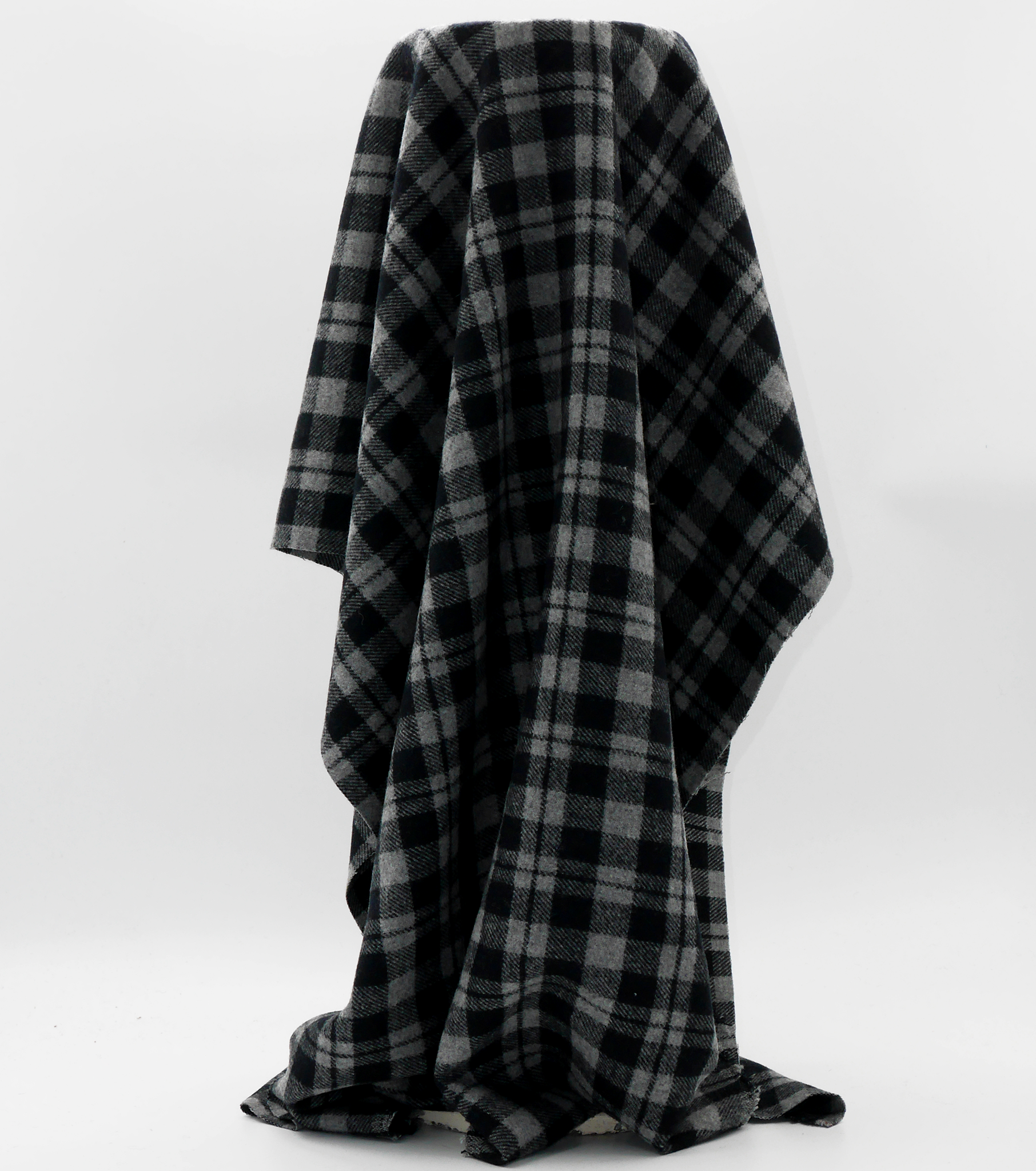 Checked Wool $18.00p/m - Black & Grey (WC4)