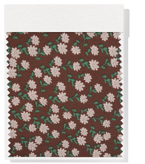 Printed Rayon $9.00p/m - Clementine (Brown)