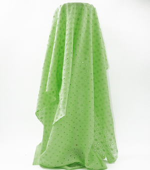 Broderie Anglaise $18.00p/m - Lime