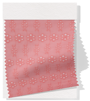 Broderie Anglaise $18.00p/m - Apricot Pink