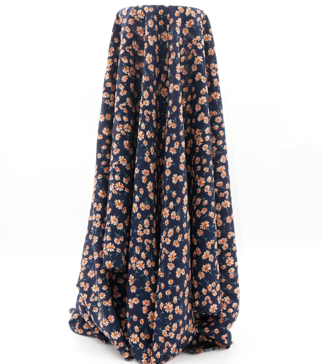 Printed Nylon/Rayon $10.00p/m - Evelyn Navy