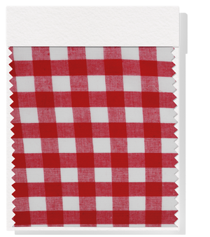 Cotton Gingham Print $14.00p/m -  Red & White (Large)