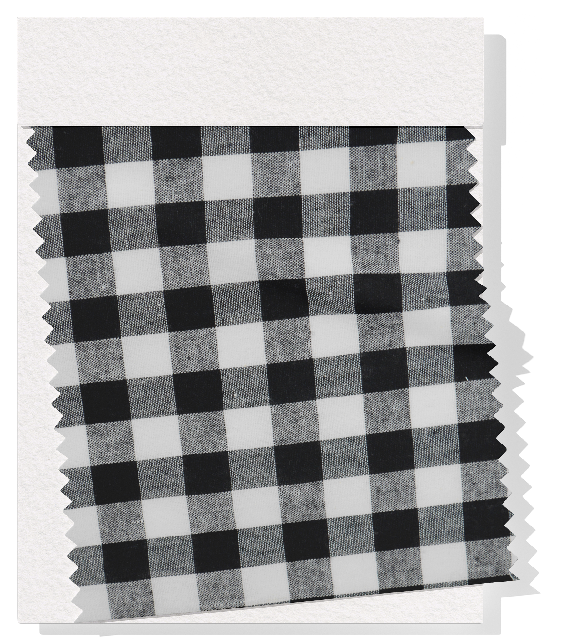 Cotton Gingham Print $14.00p/m - Black & White (Large)