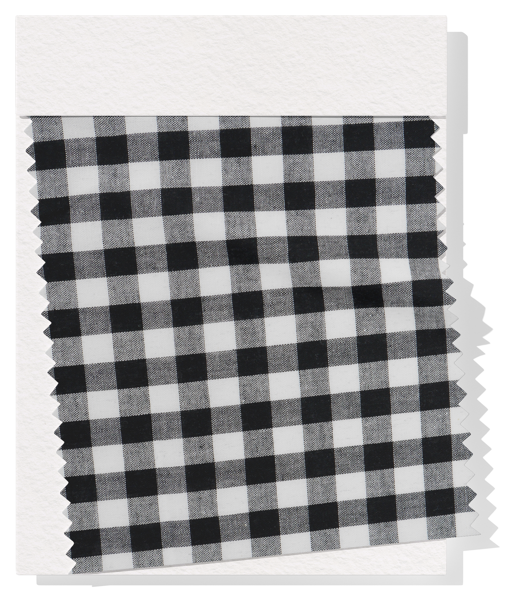Cotton Gingham Print $14.00p/m - Black & White (Medium)