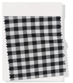 Cotton Gingham Print $14.00p/m - Black & White (Medium)