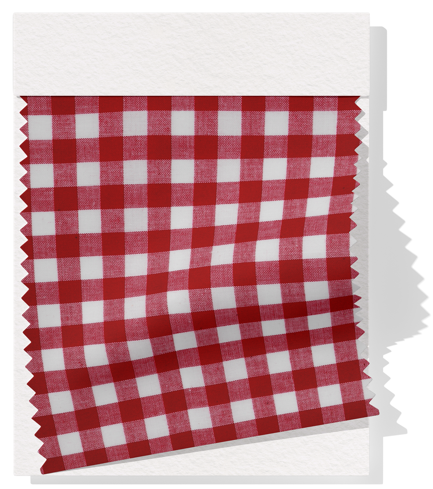 Cotton Gingham Print $14.00p/m - Red & White (Medium)