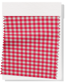 Cotton Gingham Print $14.00p/m - Cherry Red & White (Small)