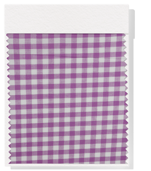 Cotton Gingham Print $14.00p/m -  Lilac & White (Small)