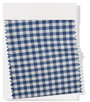 Cotton Gingham Print $14.00p/m - Dark Blue & White (Small)