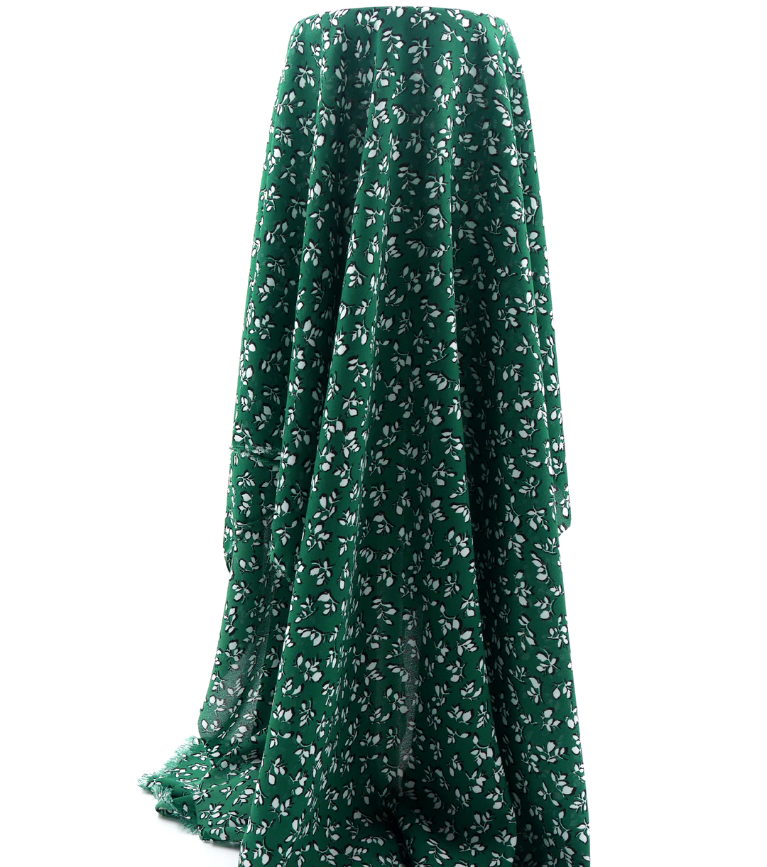 Printed Polyester Chiffon $10.00p/m - Janice Green w/ white flowers