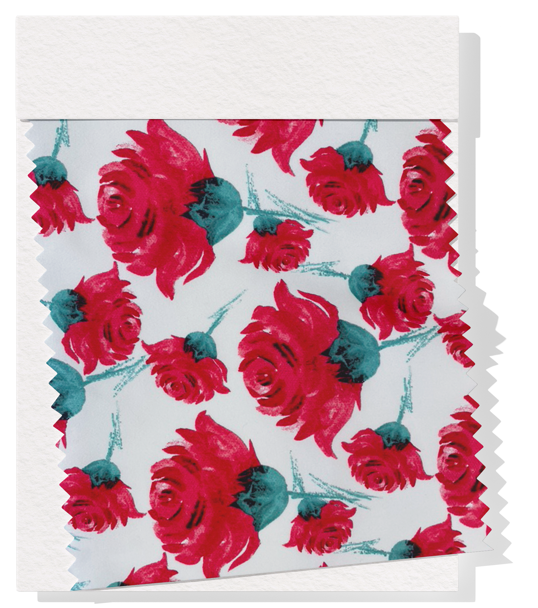 Printed Cotton Sateen $19.00p/m - Louise White  Design #20