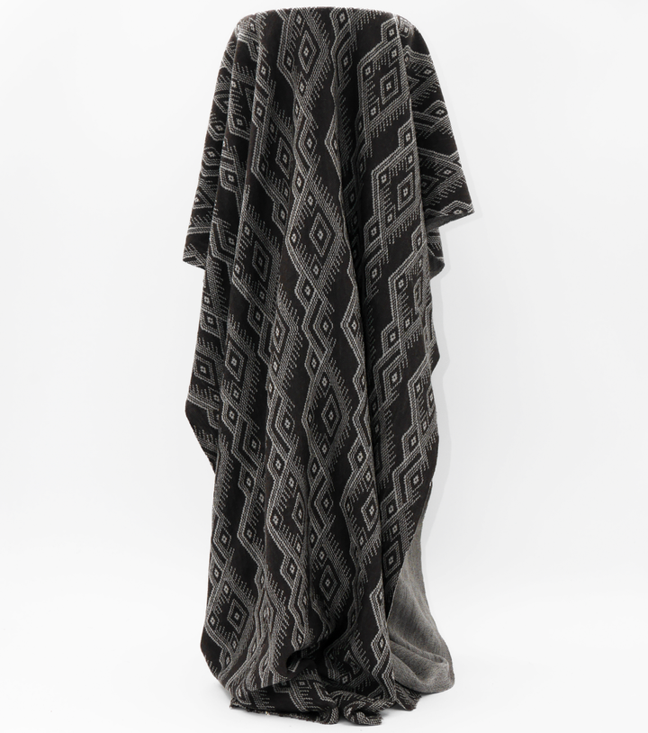 100% Merino $24.00 p/m  Diamond Print - Brown