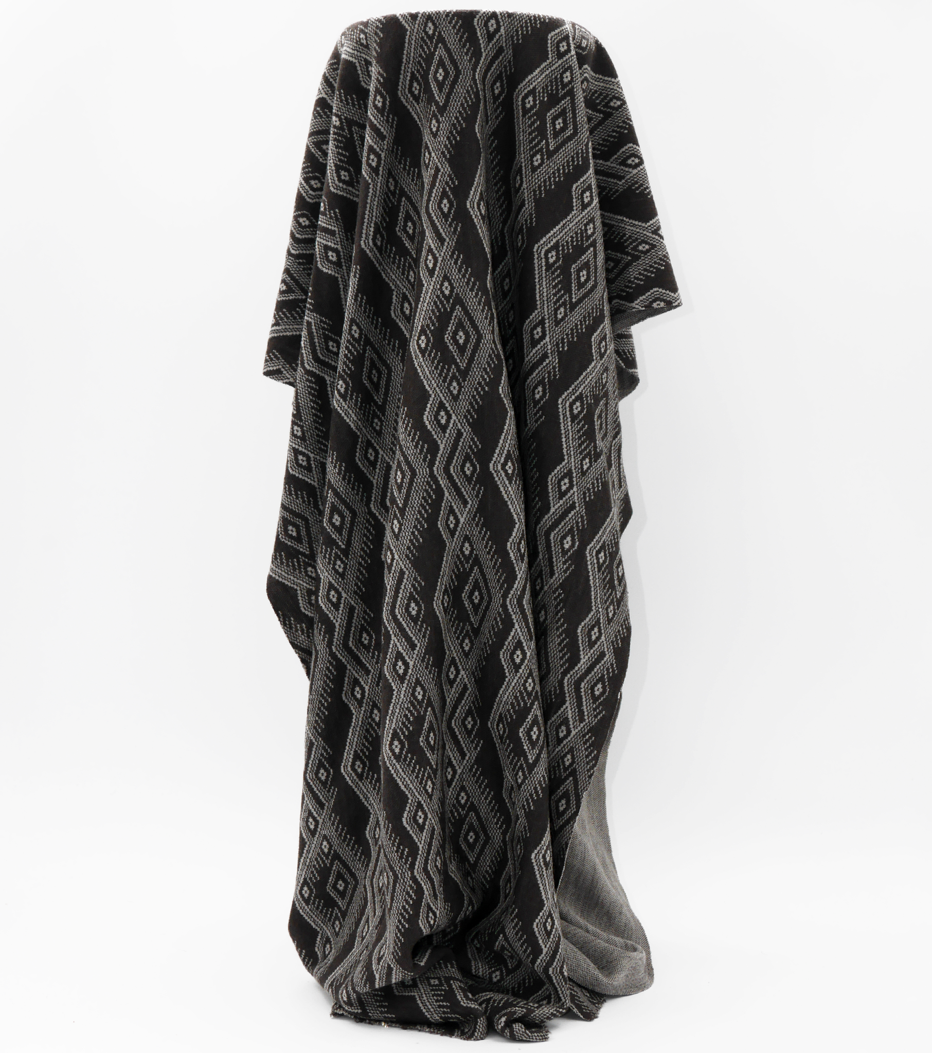 100% Merino $24.00 p/m  Diamond Print - Brown