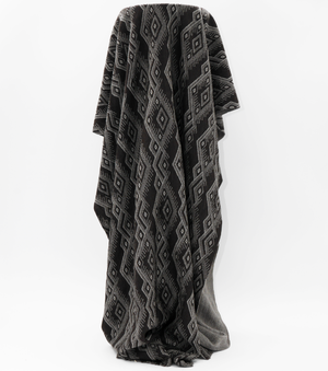 100% Merino $24.00 p/m  Diamond Print - Brown