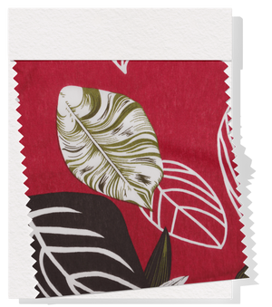 Printed Nylon/Rayon $10.00p/m - Coraline Red