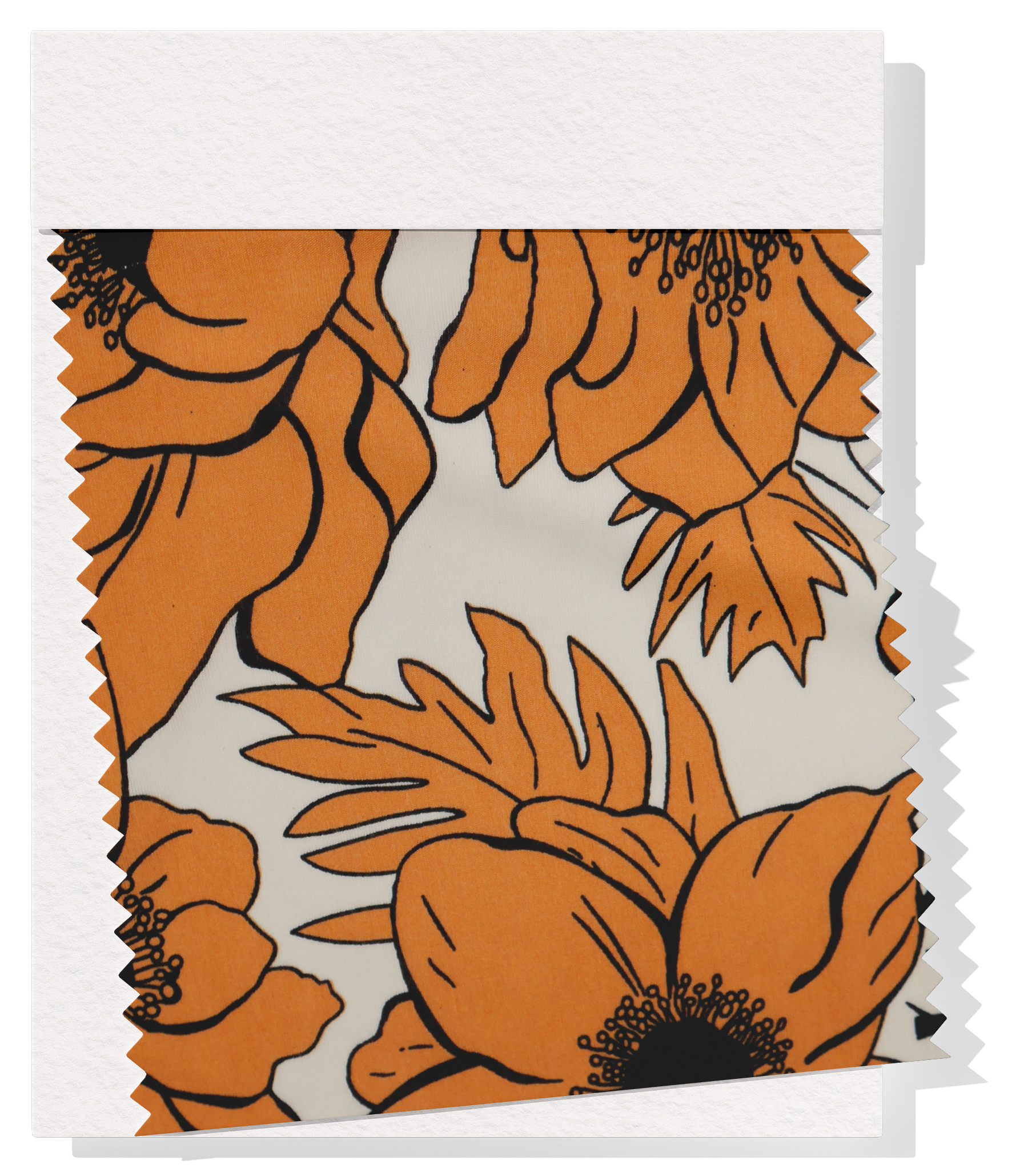 Printed Nylon/Rayon $10.00p/m -  Heather Orange