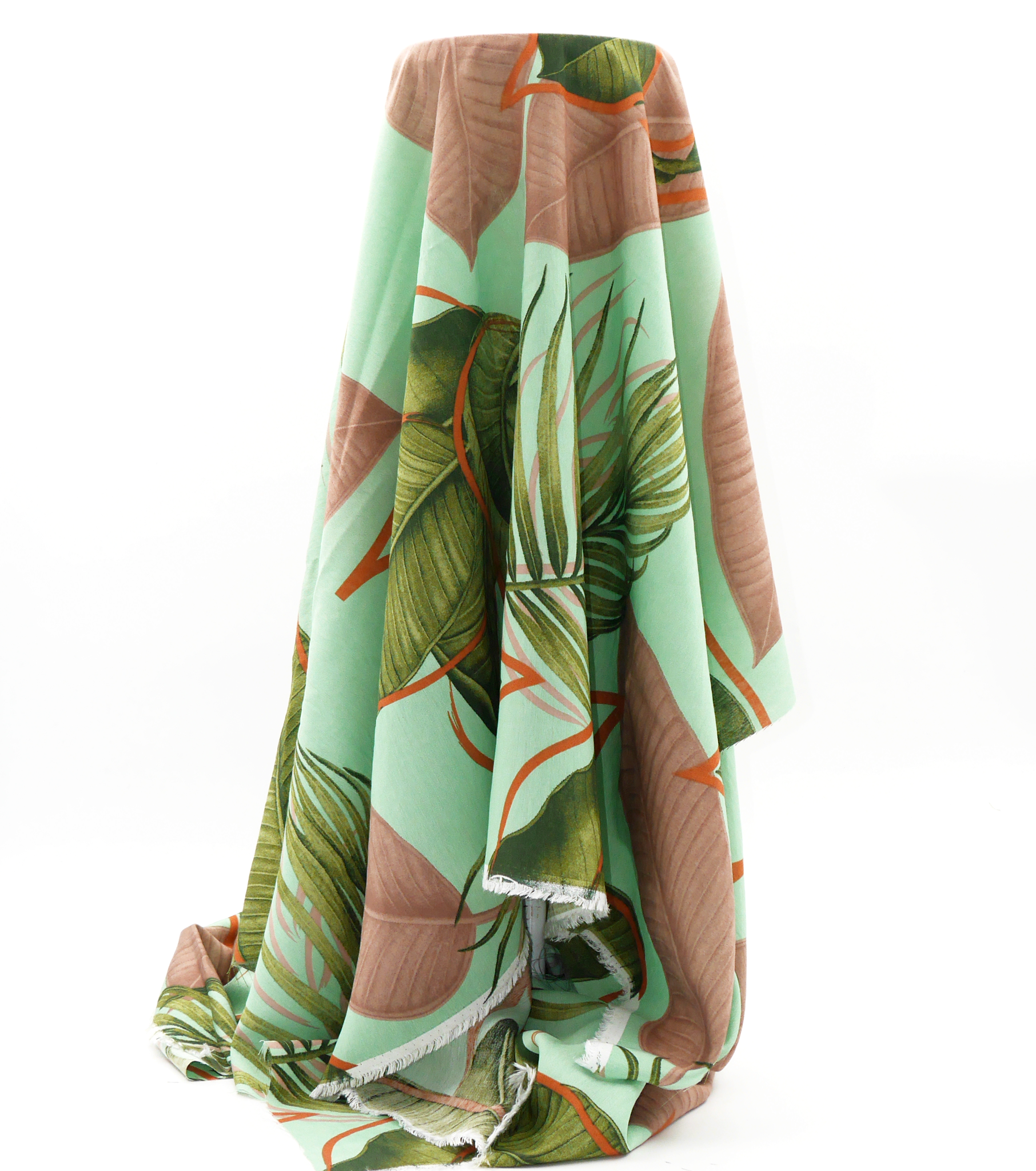 Printed Nylon/Rayon $10.00p/m - Alaina Green