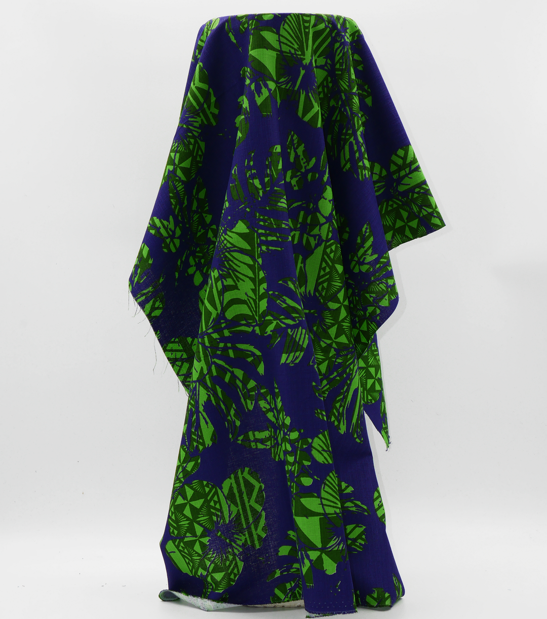 Cotton Dobby Pacific Print $10.00p/m - Design # 2 Green & Royal