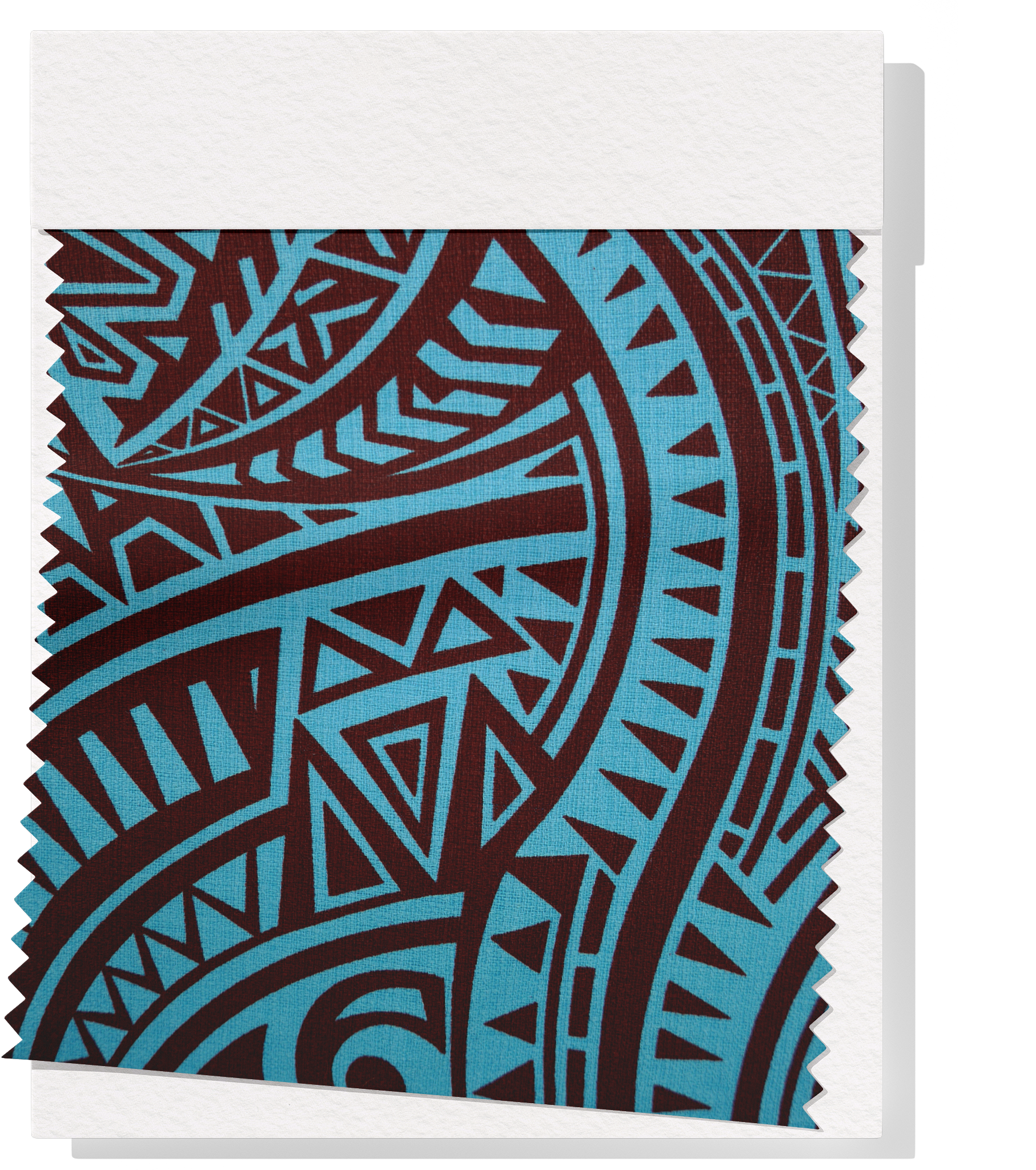 Cotton Dobby Pacific Print $9.00p/m - Design # 6 Blue & Brown
