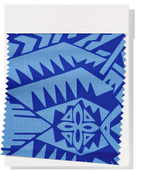 Cotton Dobby Pacific Print $9.00p/m - Blue