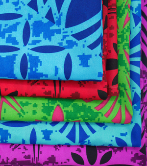Pacific Print $3.00p/m Design #4 - Blue & Navy