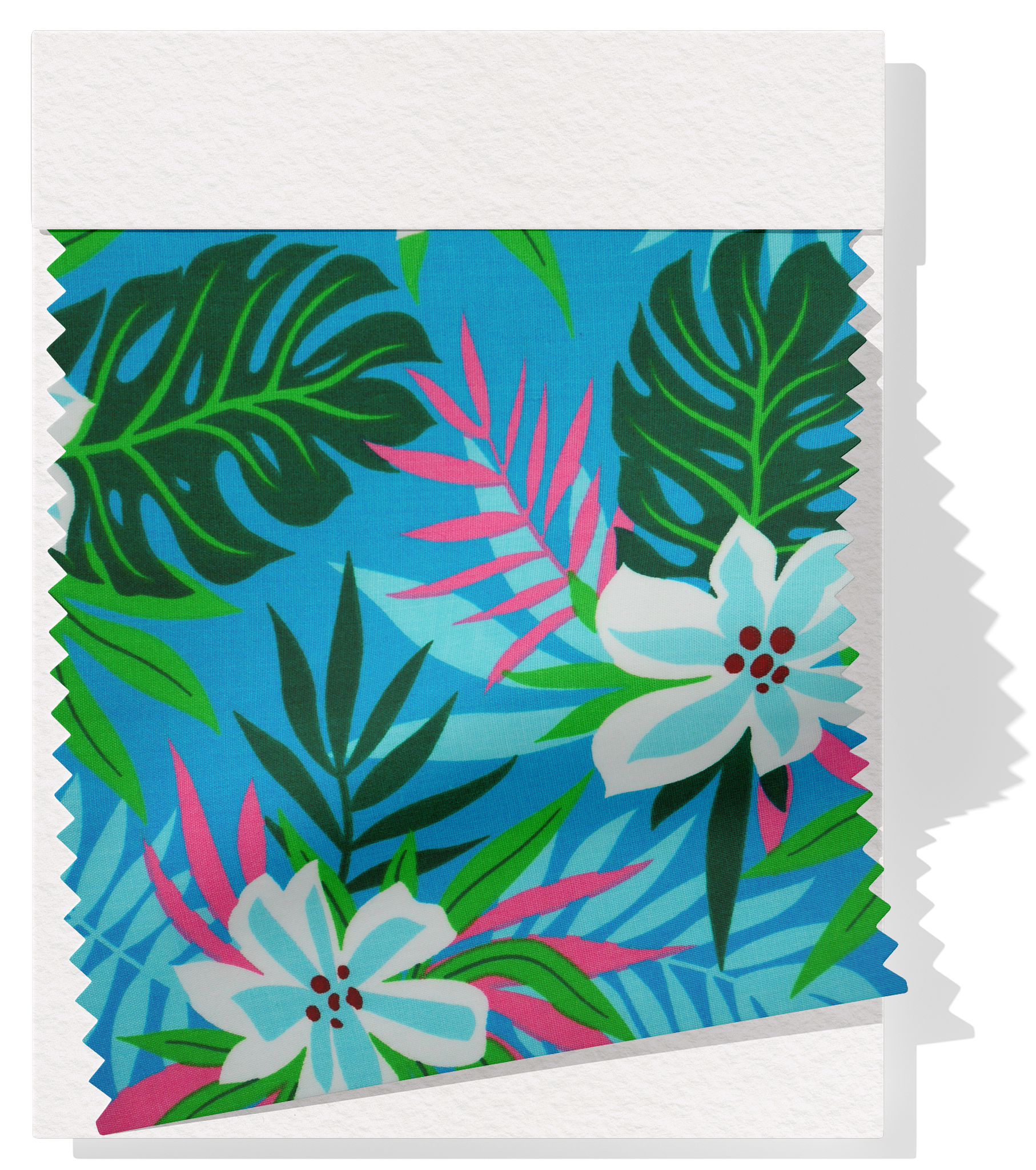 Pacific Printed Rayon $8.00p/m  - Blue