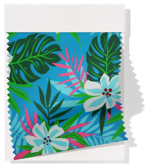 Pacific Printed Rayon $8.00p/m  - Blue