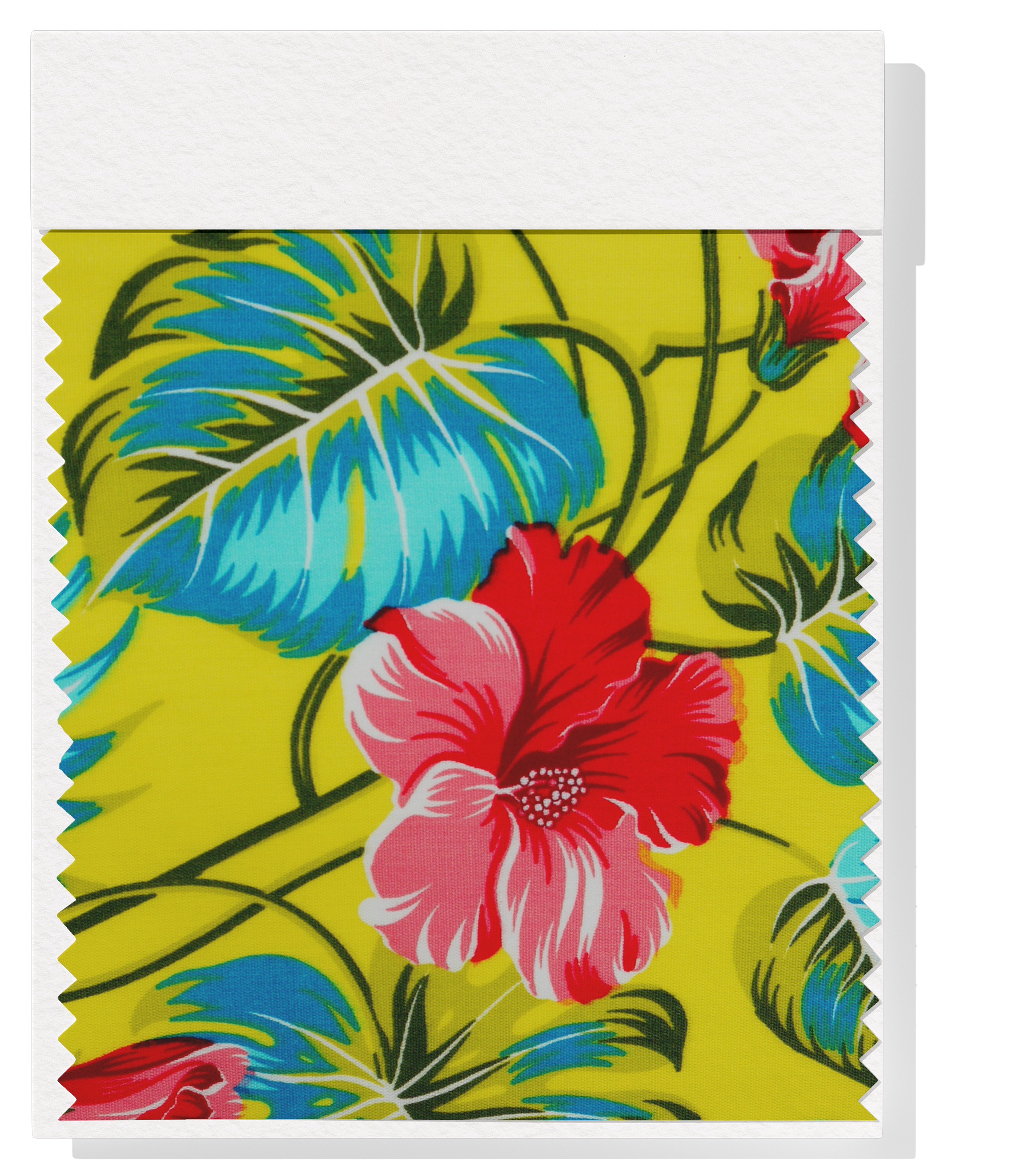 Pacific Printed Rayon $8.00p/m - Yellow, Blue & Red