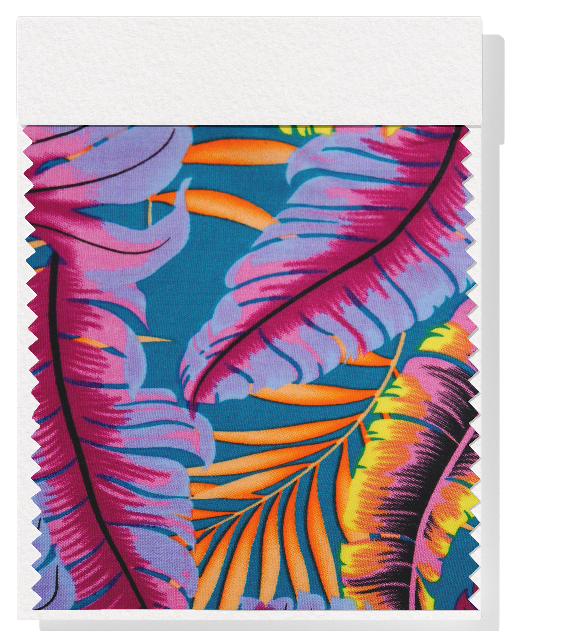 Pacific Printed Rayon $8.00p/m - Teal, Purple & Orange