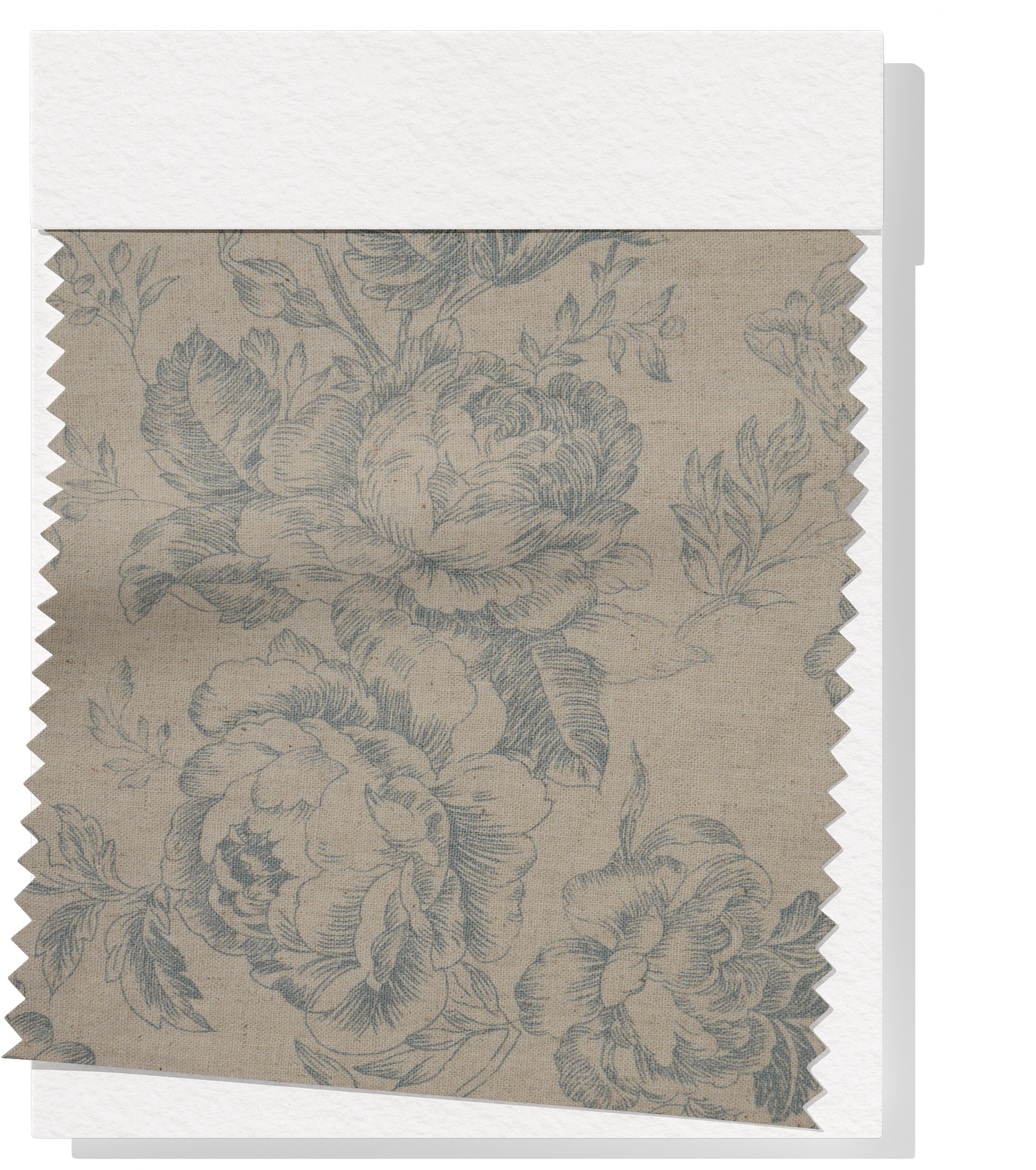 Printed Linen / Cotton $28.00p/m - Classic Rose Natural