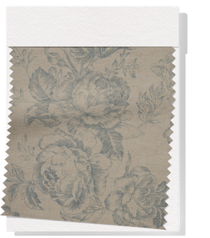 Printed Linen / Cotton $28.00p/m - Classic Rose Natural