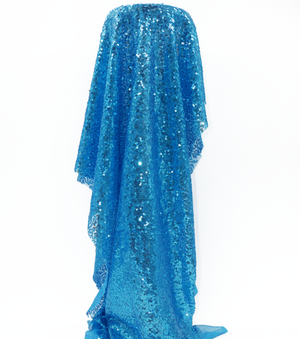 Polyester Mesh Sequins $25.00p/m - Turquoise