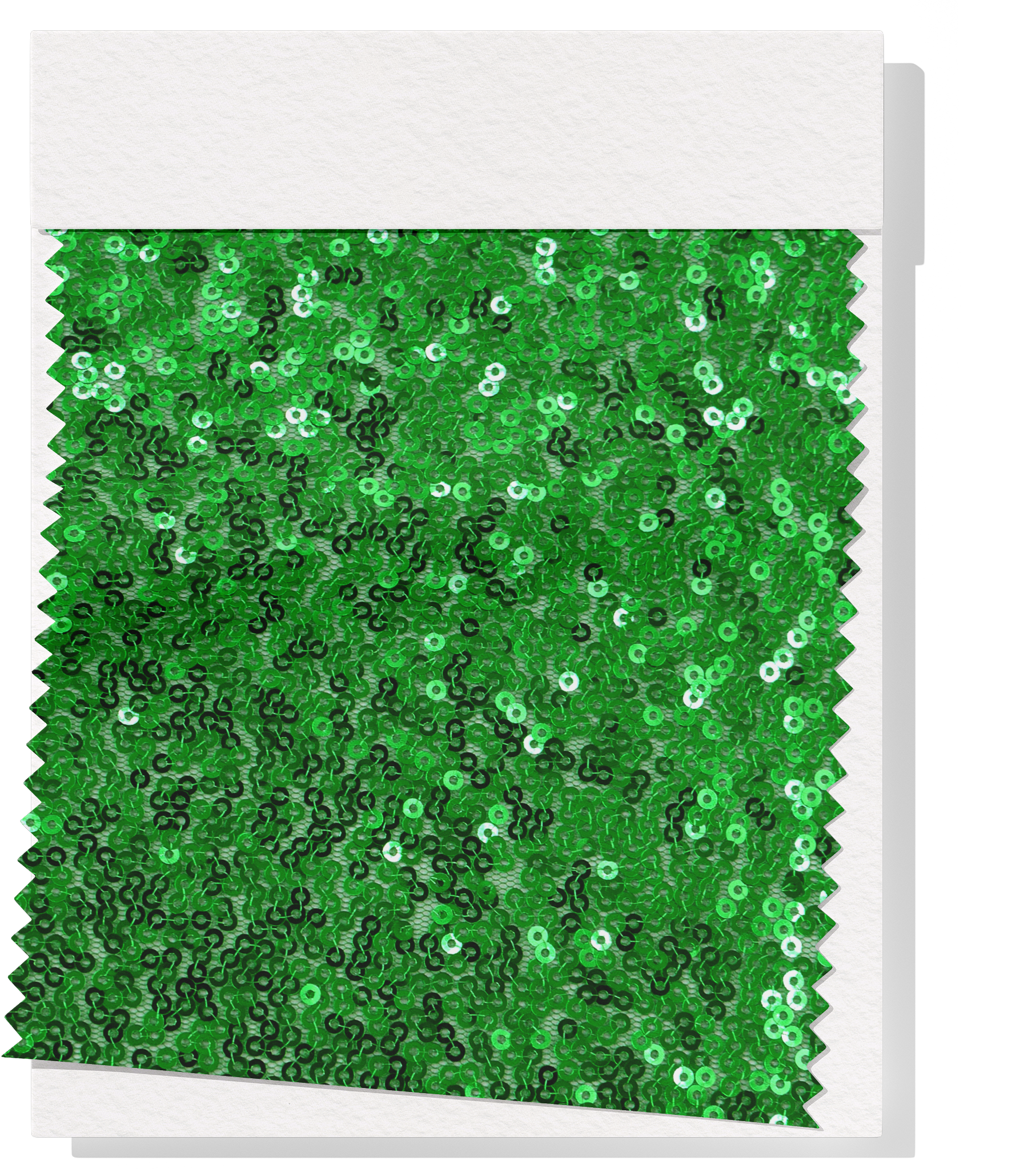 Polyester Mesh Sequins $25.00p/m - Kelly Green