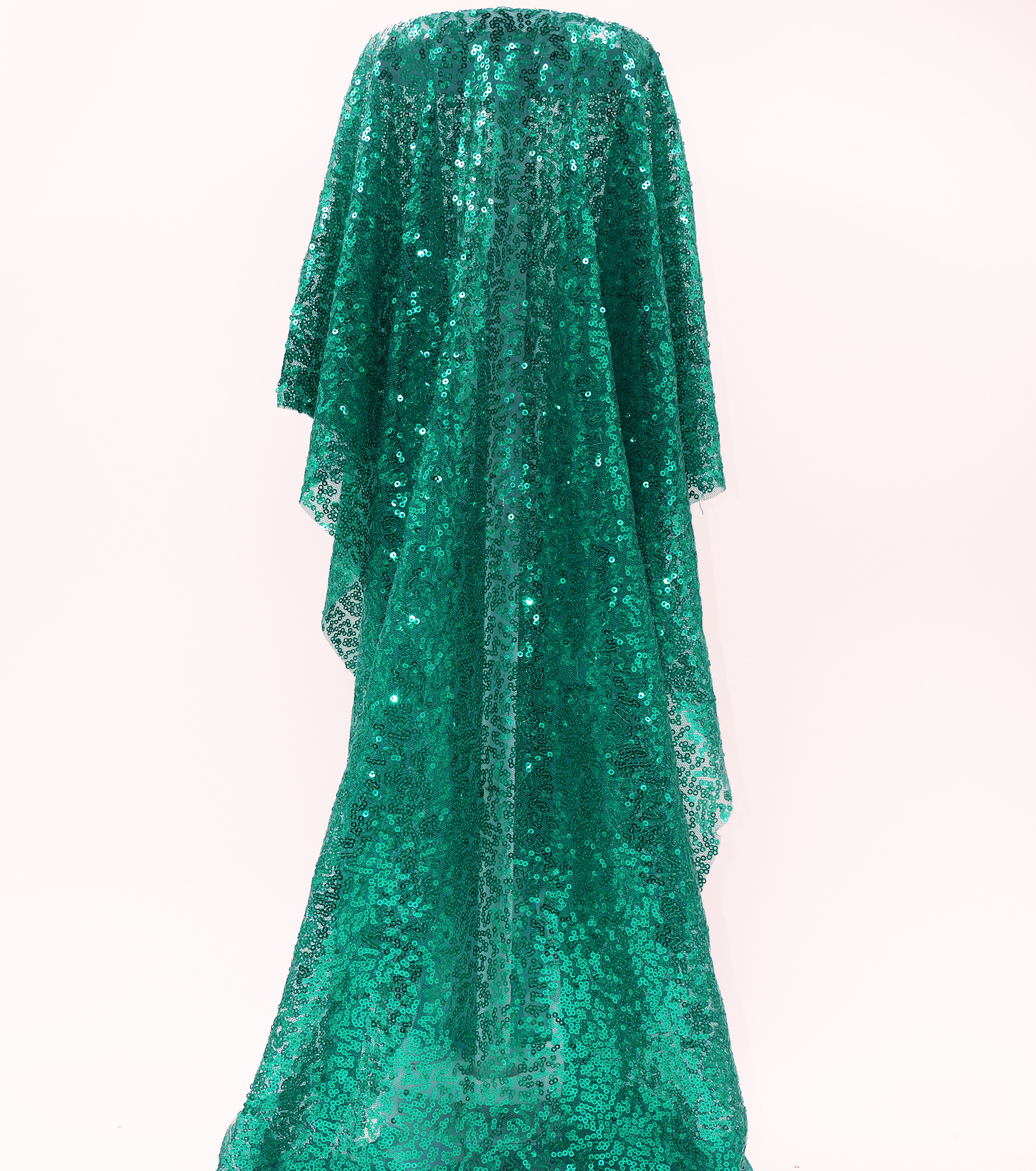 Polyester Mesh Sequins $25.00p/m - Jade