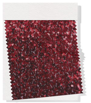 Polyester Mesh Sequins $25.00p/m - Maroon