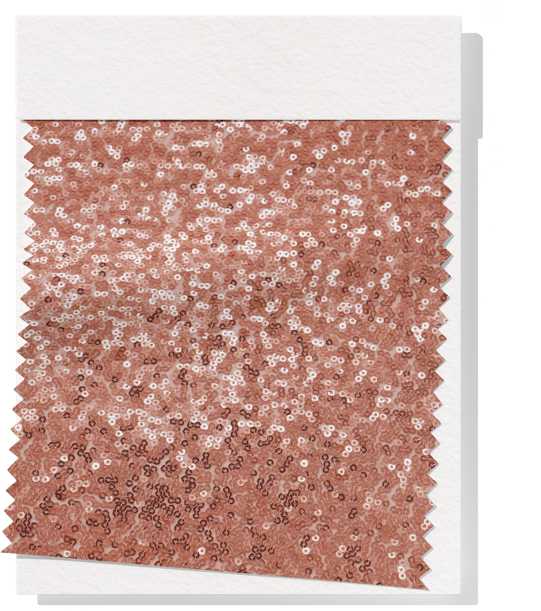 Polyester Mesh Sequins $25.00p/m - Rose Gold