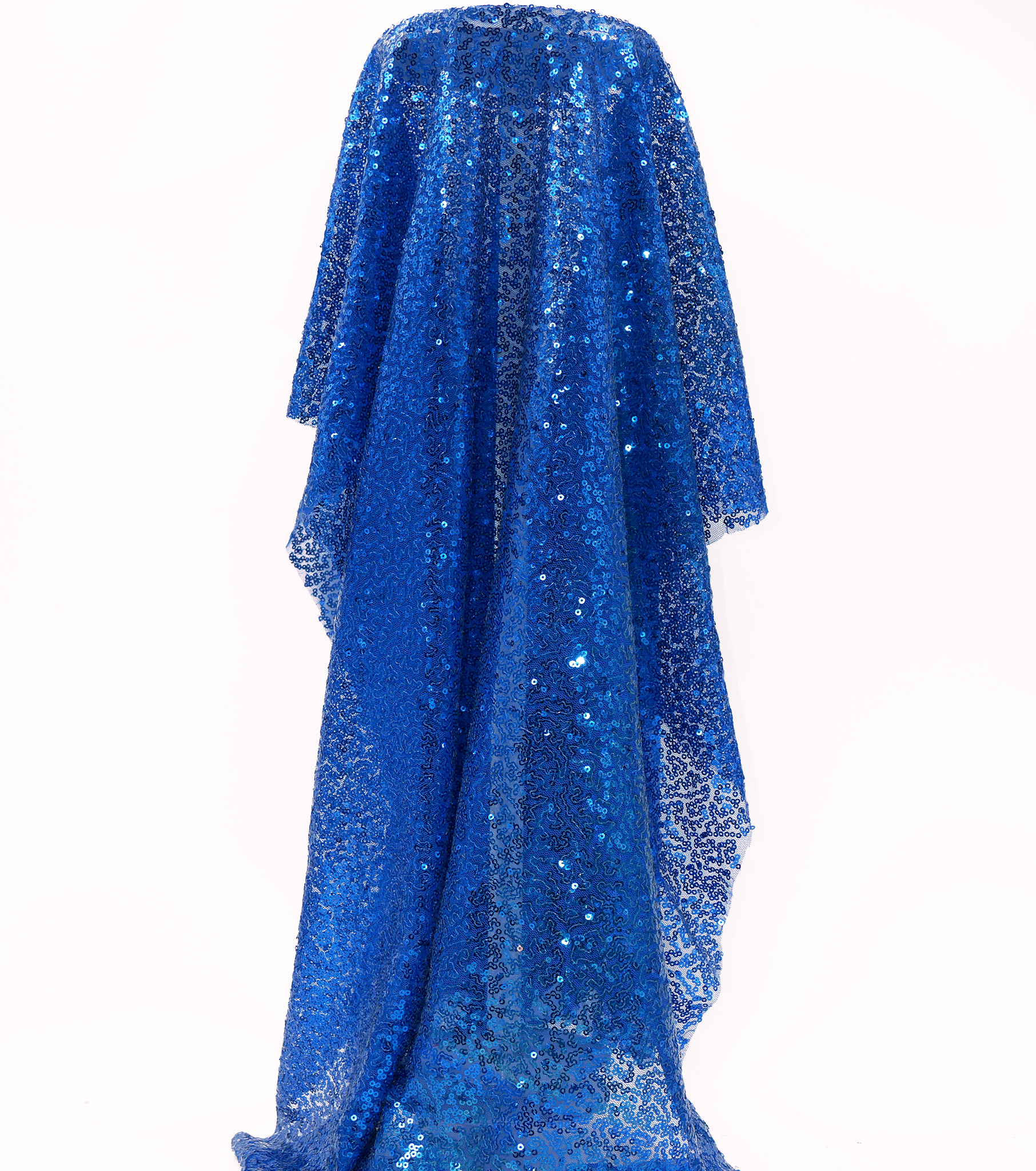 Polyester Mesh Sequins $25.00p/m - Royal