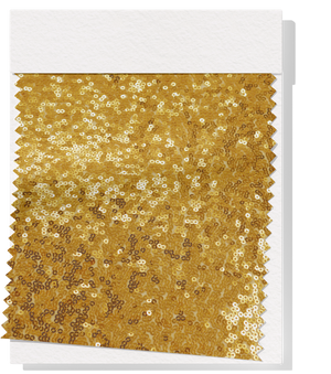 Polyester Mesh Sequins $25.00p/m - Yellow Gold