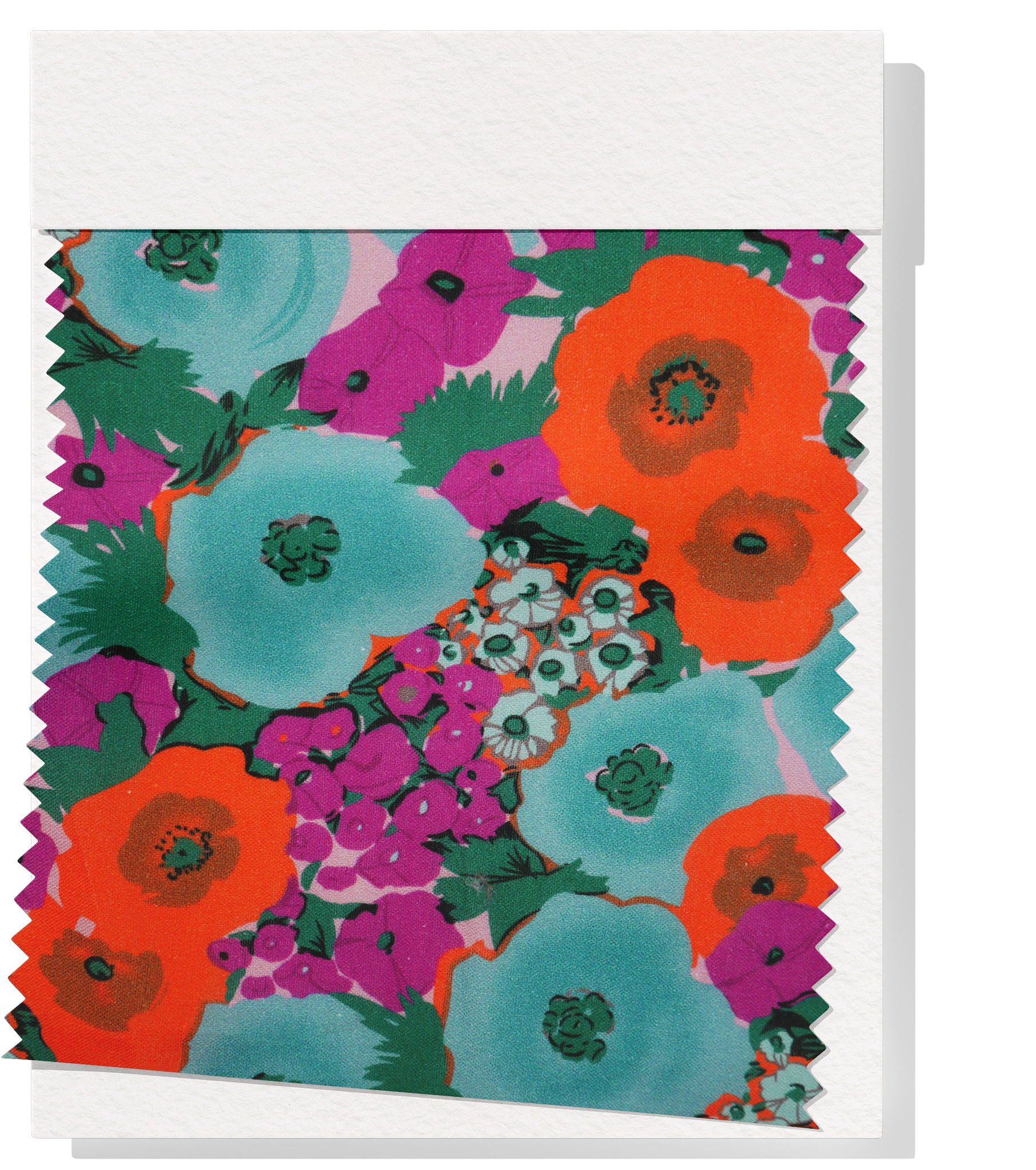 Cotton Print $18.00p/m - Summer in Italy (teal, purple, orange)