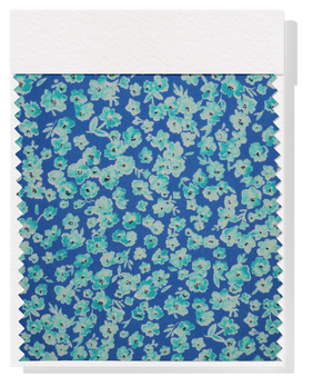 Viscose/ Rayon Crepe Print $22.00p/m - Dainty Blue Floral