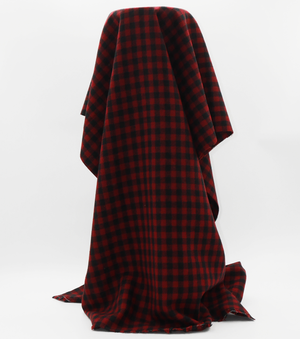 Checked Wool $18.00p/m - Black & Red (WC6)